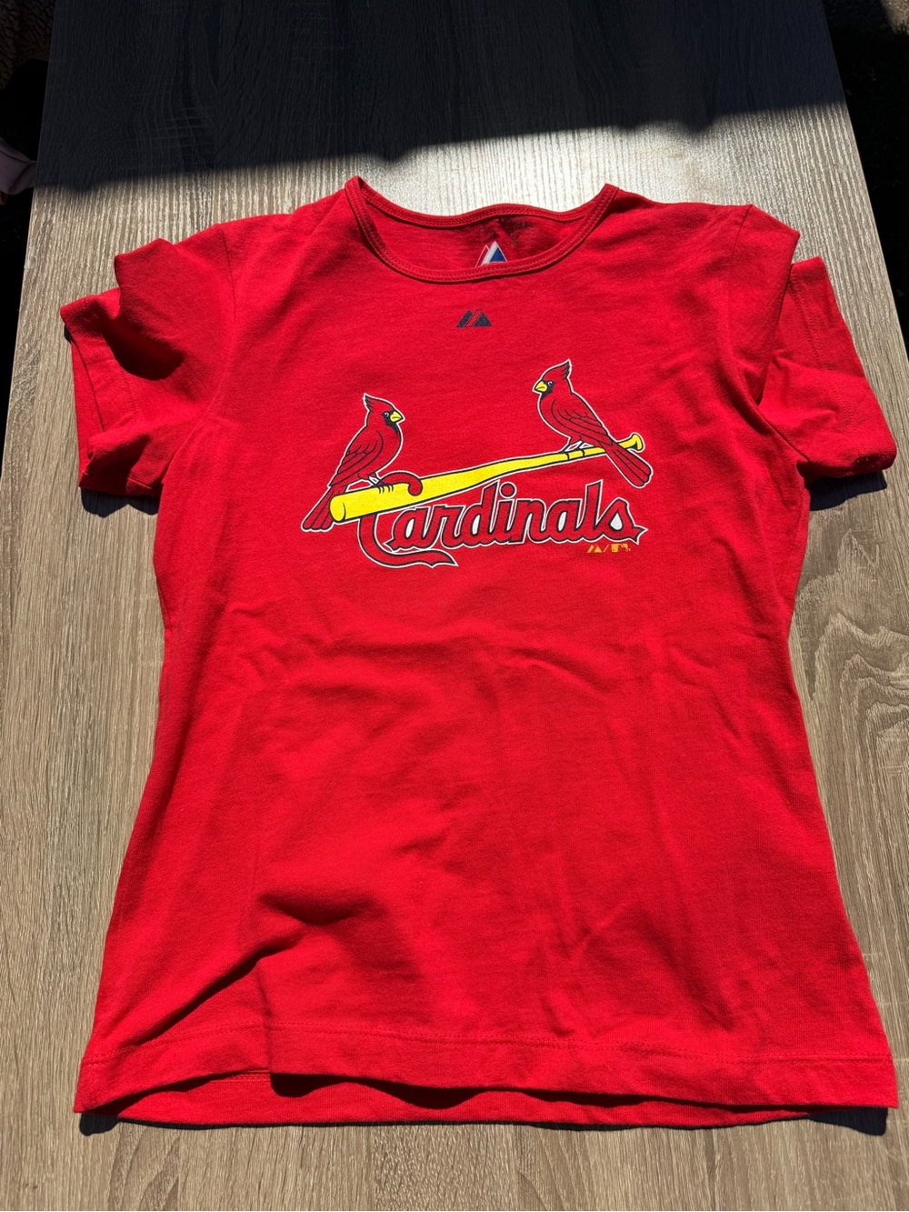 Majestic Red Kids Jersey Tee with Number 28 Colby Rasmus St Louis Cardinals